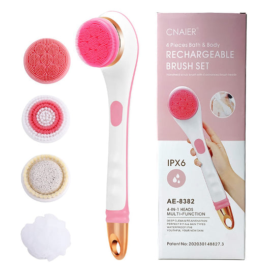 Cnaier 4-in-1 Rechargeable Body Spa Brush Kit