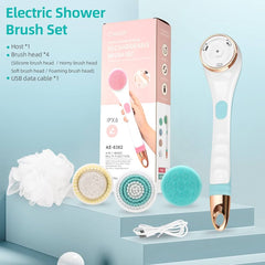Cnaier 4-in-1 Rechargeable Body Spa Brush Kit