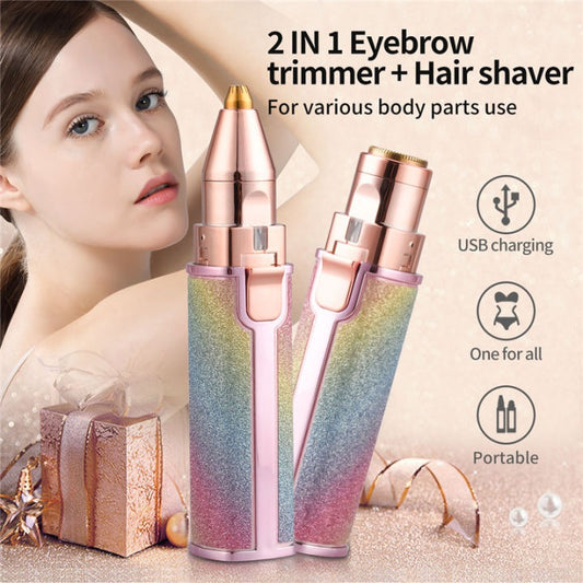 2-in-1 LED Precision Trimmer – Tool for Face & Eyebrows {30% Off Spacial }