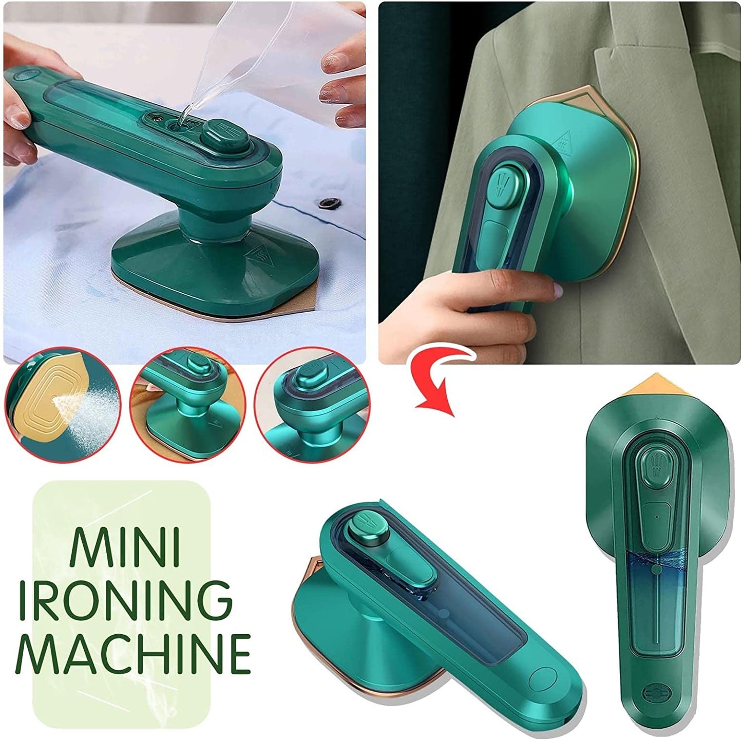 Professional Micro Steam Iron Handheld Household Portable Ironing Machine