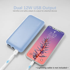 Miady 2-Pack 10000mAh Dual USB Portable Charger, USB-C Fast Charging Power Bank