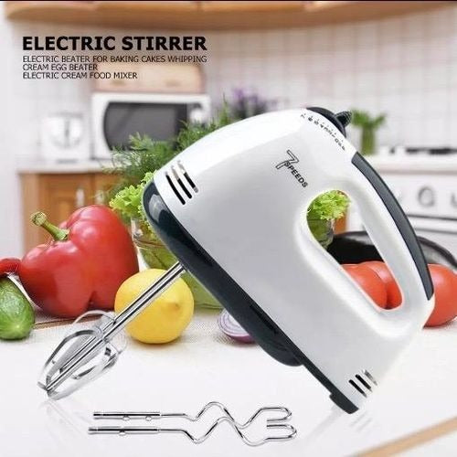 Scarlett™ 7-Speed Electric Hand Mixer – Multifunctional Mini Food Blender for Whipping, Mixing & Baking