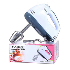 Scarlett™ 7-Speed Electric Hand Mixer – Multifunctional Mini Food Blender for Whipping, Mixing & Baking