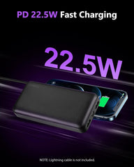 Miady 2-Pack 10000mAh Dual USB Portable Charger, USB-C Fast Charging Power Bank