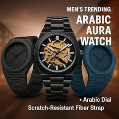 Arabic Aura Smartwatch – Elegant, Intelligent, Timeless