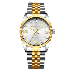 Premium Golden Stainless Steel Wristwatch – Durable, Lightweight & Timeless Elegance