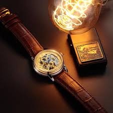 Rolseta® Gold Skeleton Automatic Watch – Luxury Men's Timepiece
