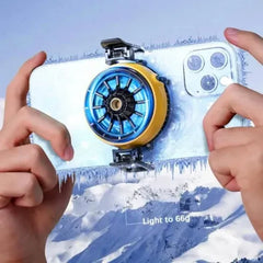 LZ-F18 RGB Mobile Phone Cooling Fan – Turbo Radiator with LED Temperature Display for Pro-Level Gaming