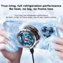 LZ-F18 RGB Mobile Phone Cooling Fan – Turbo Radiator with LED Temperature Display for Pro-Level Gaming