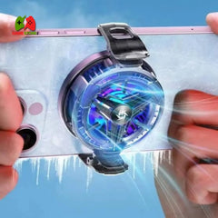 LZ-F18 RGB Mobile Phone Cooling Fan – Turbo Radiator with LED Temperature Display for Pro-Level Gaming