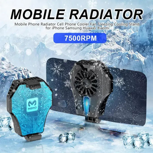 LZ-F18 RGB Mobile Phone Cooling Fan – Turbo Radiator with LED Temperature Display for Pro-Level Gaming