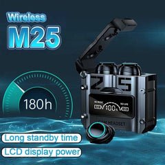 M25 Wireless Earbuds with Mini Power Bank – Ultimate Sound, Anytime, Anywhere