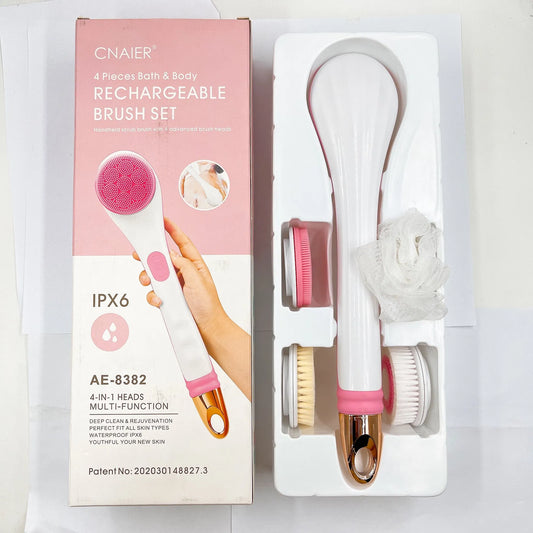 Cnaier 4-in-1 Rechargeable Body Spa Brush Kit